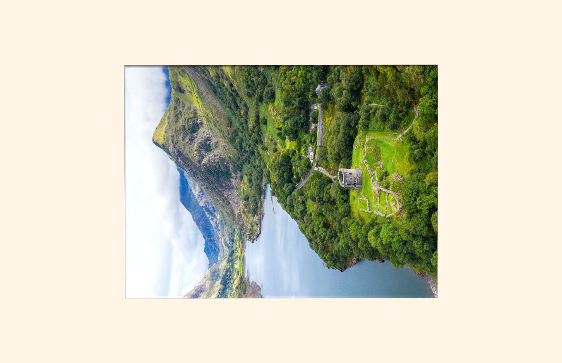 Eryri adult ashes casket top view