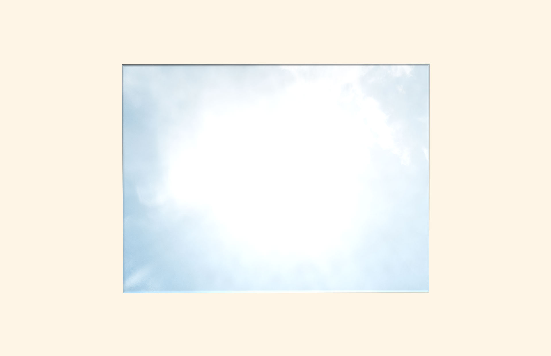 Bleating adult ashes casket top view