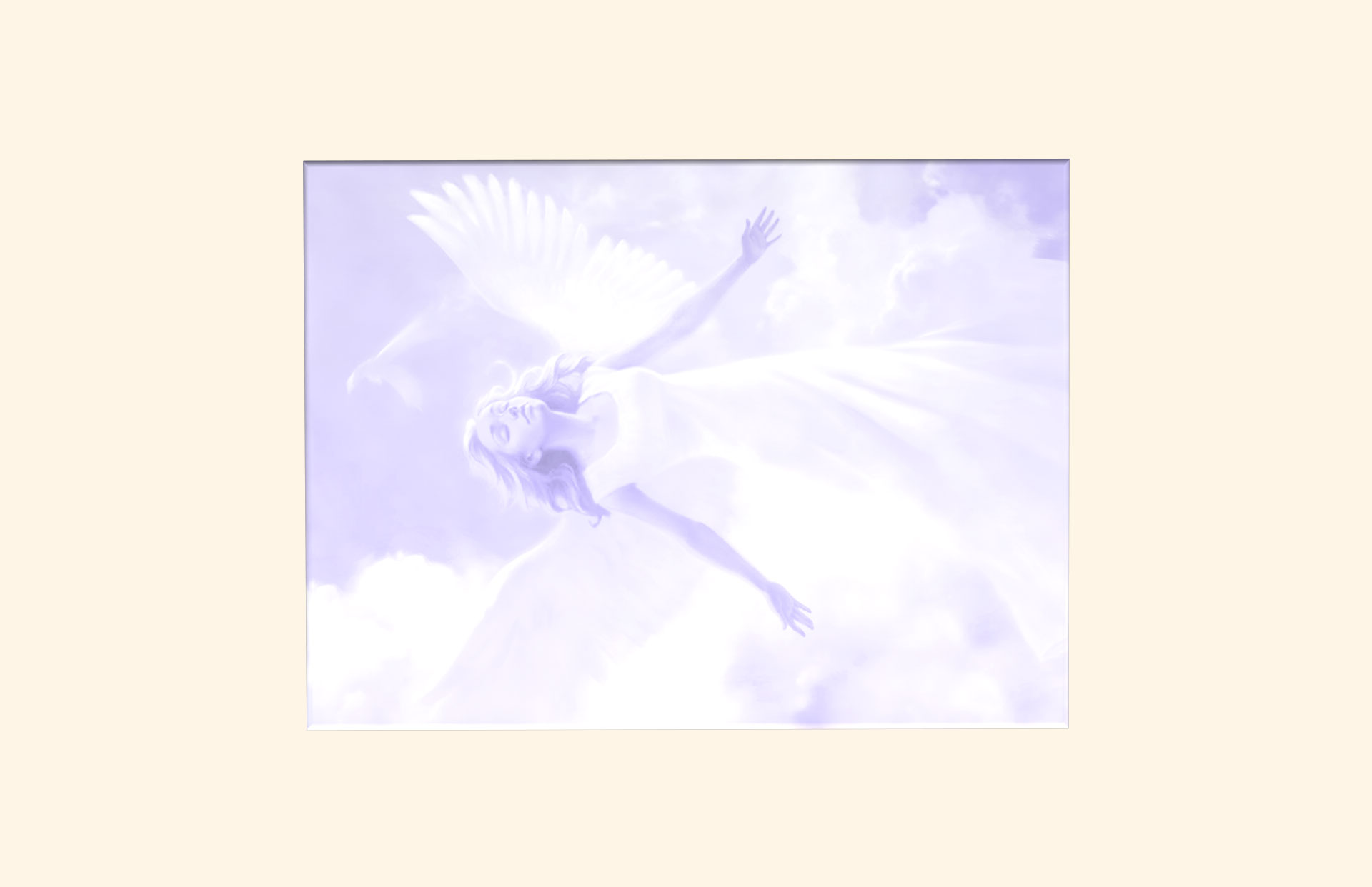 Serene adult ashes casket top view