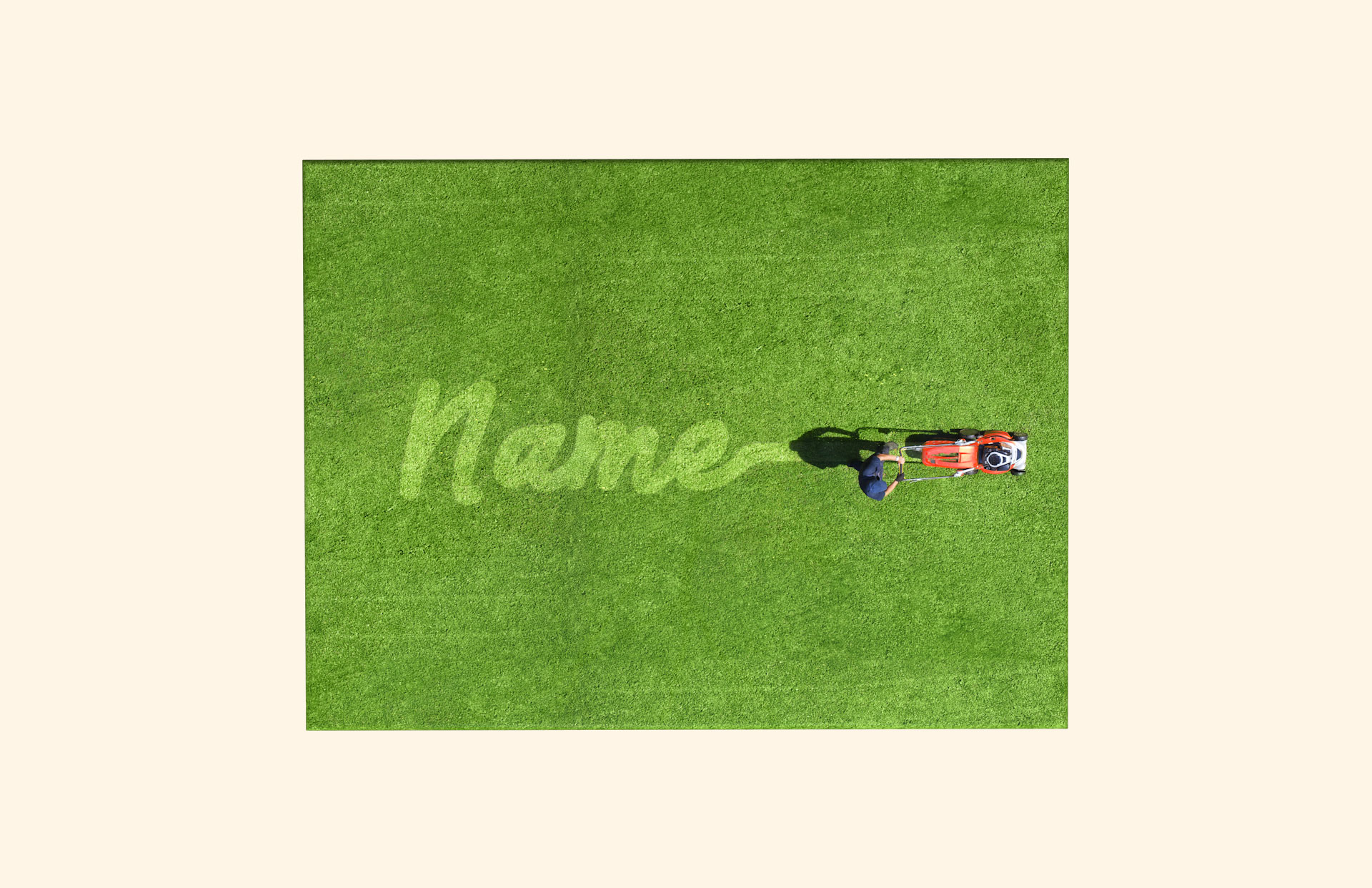 Named Lawn adult ashes casket top view