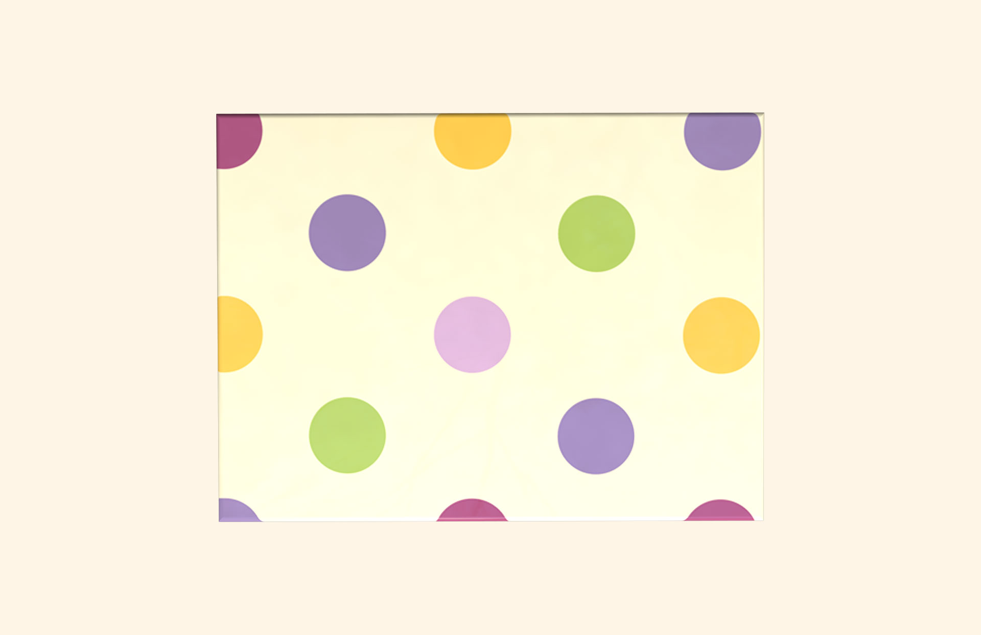Polka Dots adult ashes casket top view