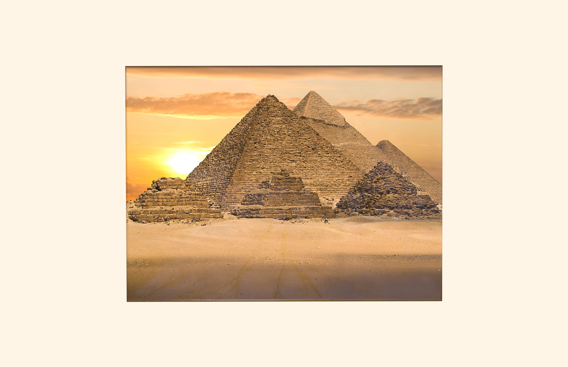 Pyramid adult ashes casket top view