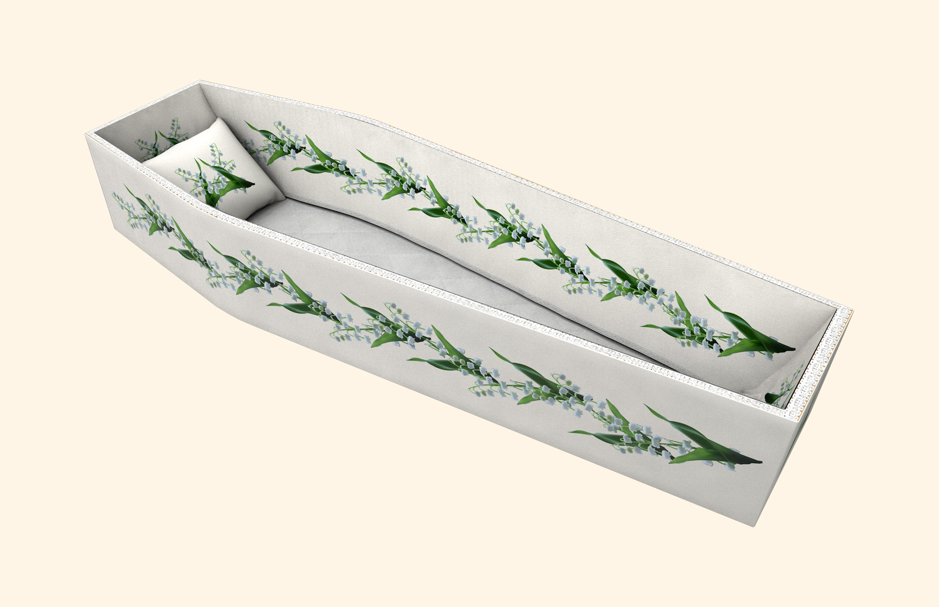 Lily of the Valley Garland side lining 3D