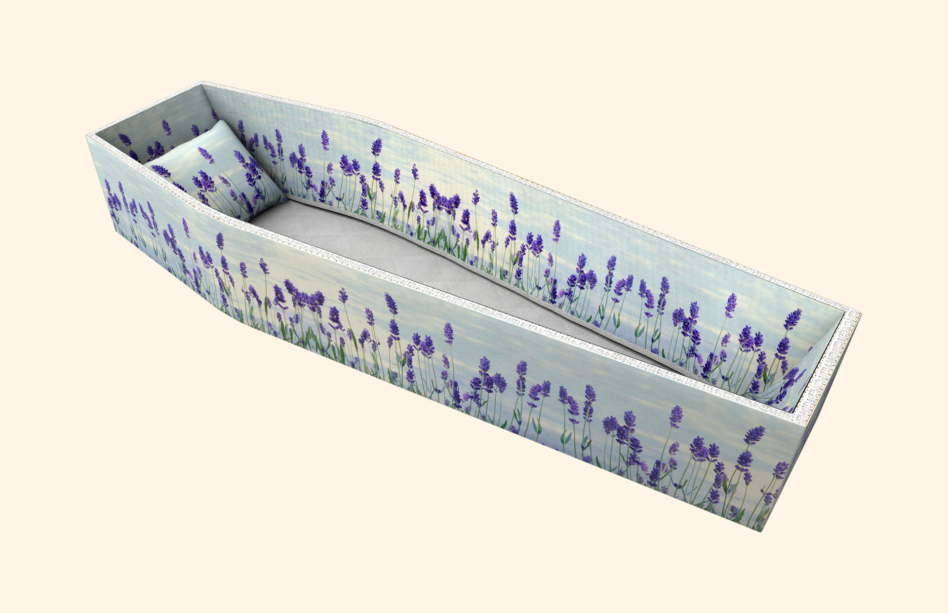Lavender Flowers side lining 3D