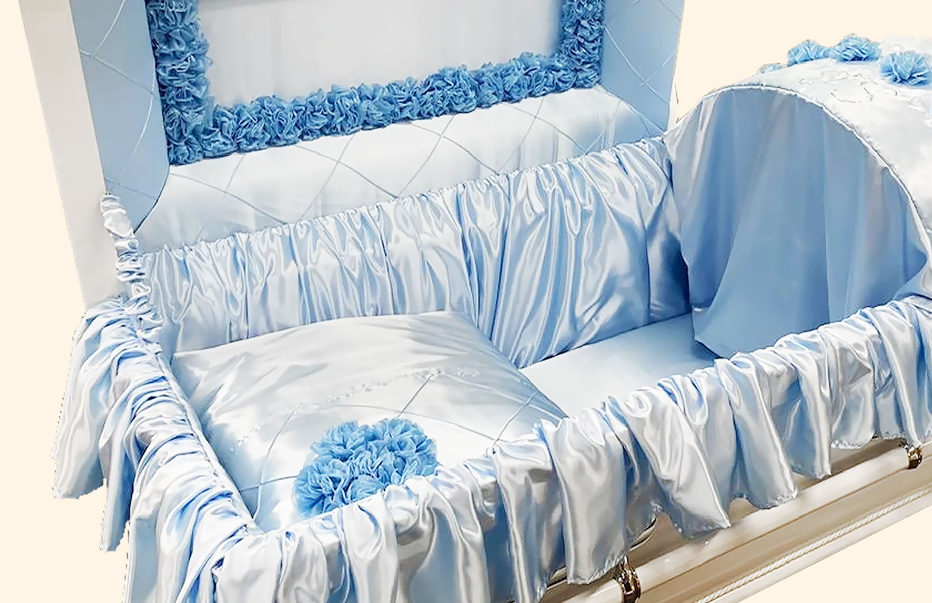 Duchess Interior in blue inside detail