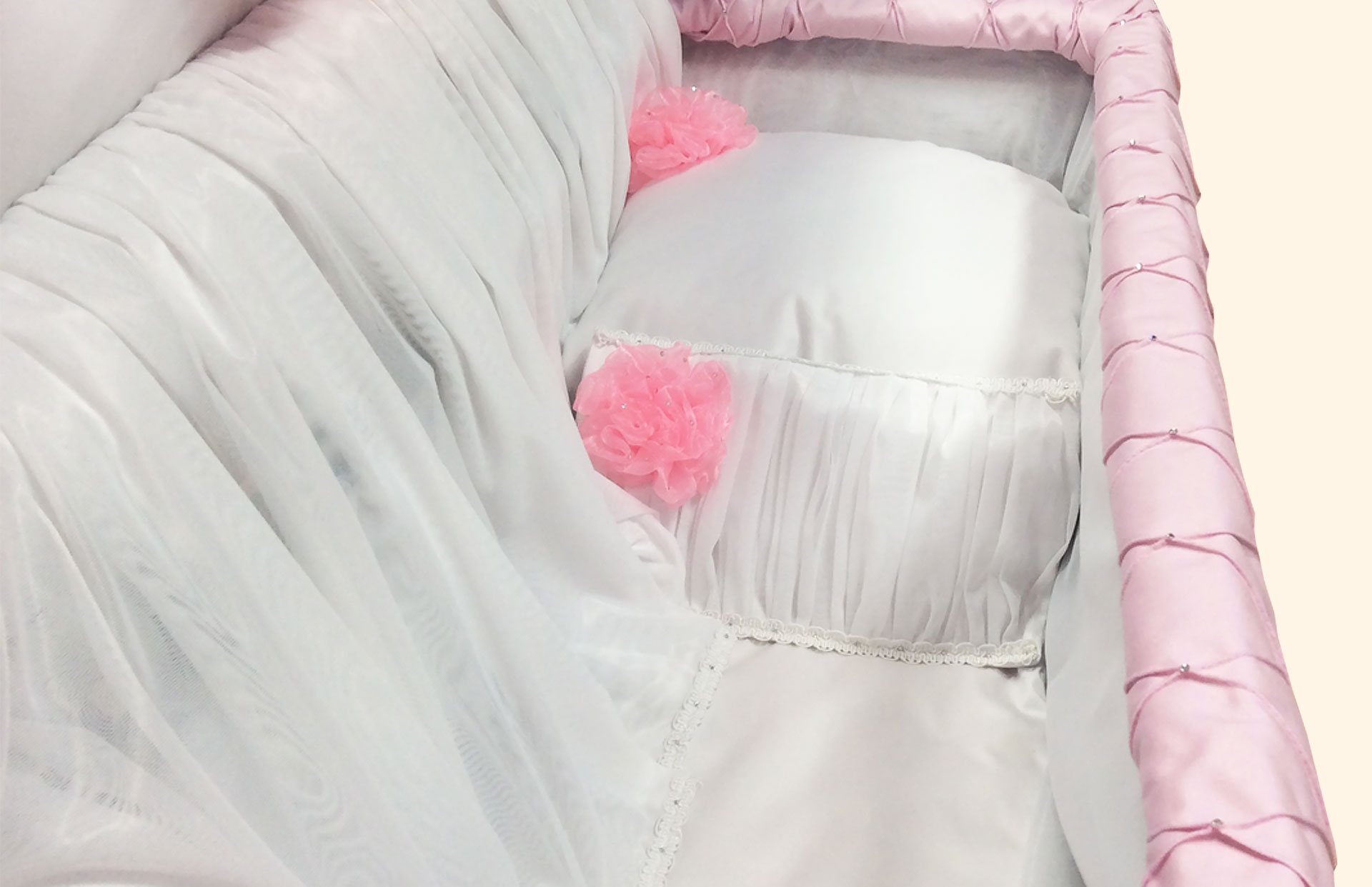 The Diana pink interior in detail