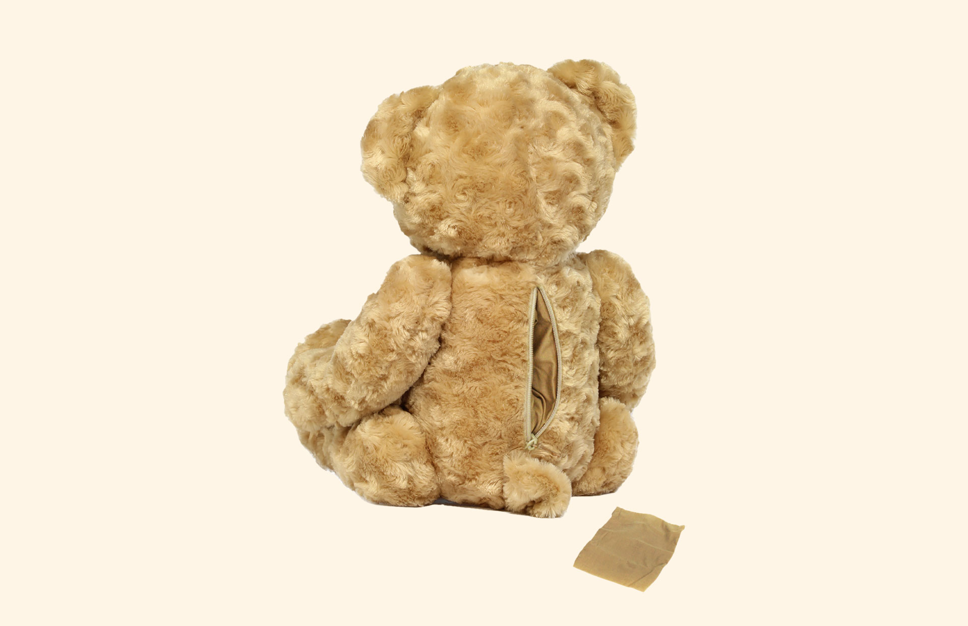 Memory Bear back, zip and cloth bag