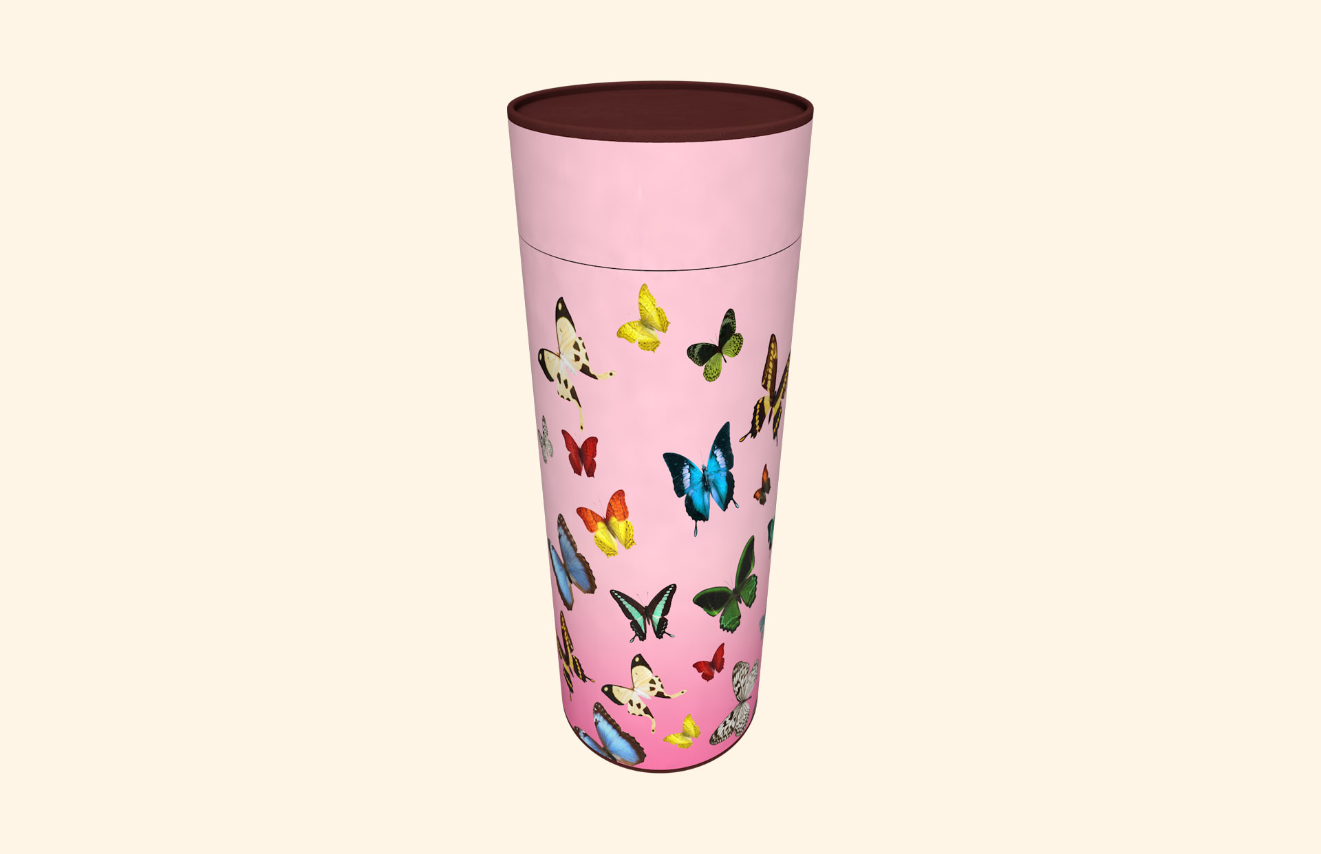 Fluttering Beauty scatter tube with pink gradient