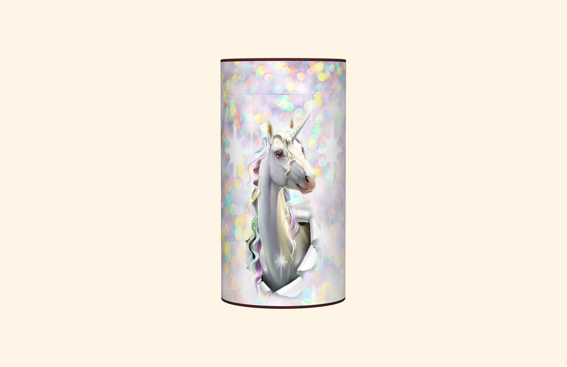 Unicorn Sparkle child scatter tube front view