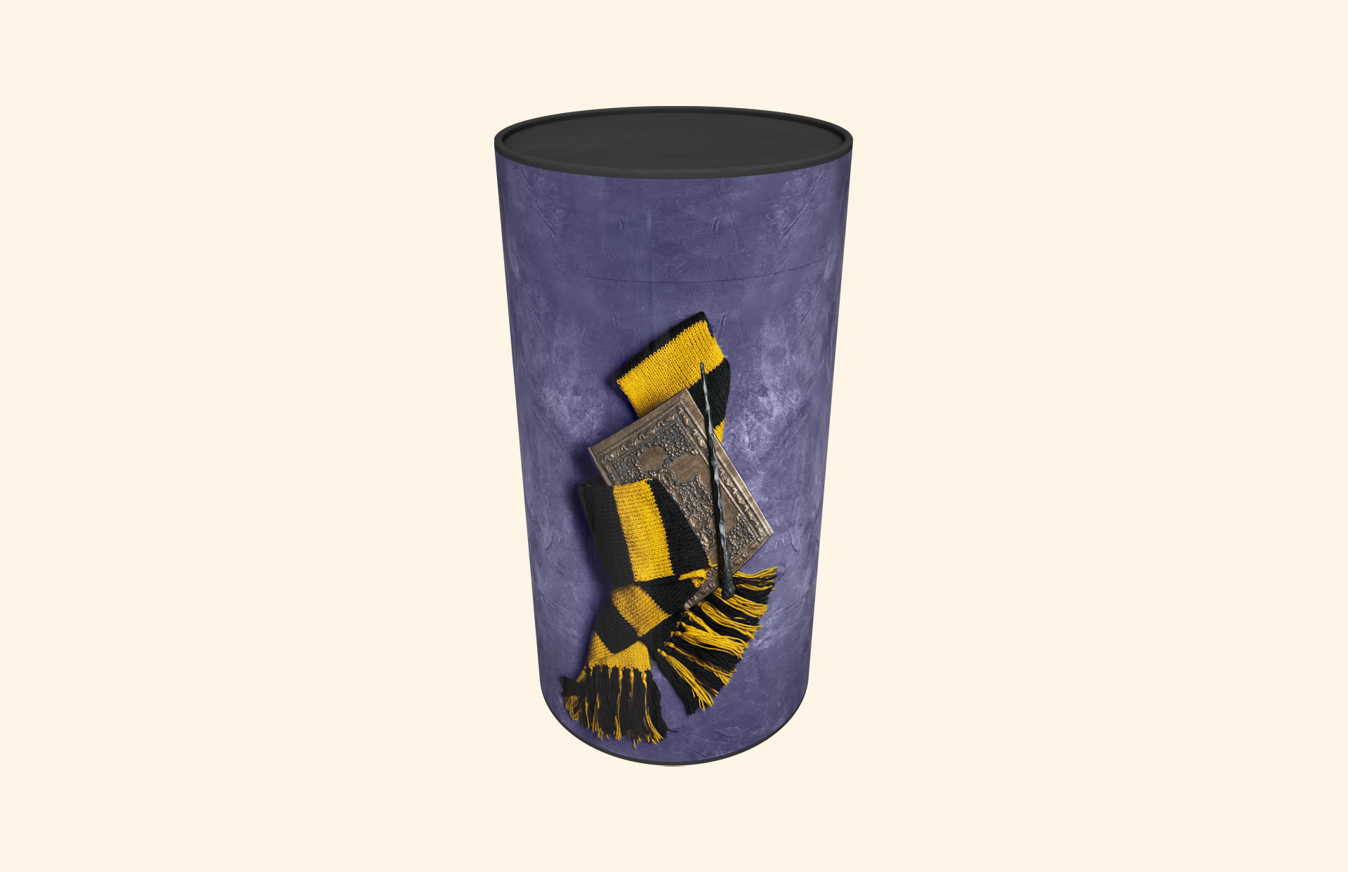 Wizard yellow and black child scatter tube