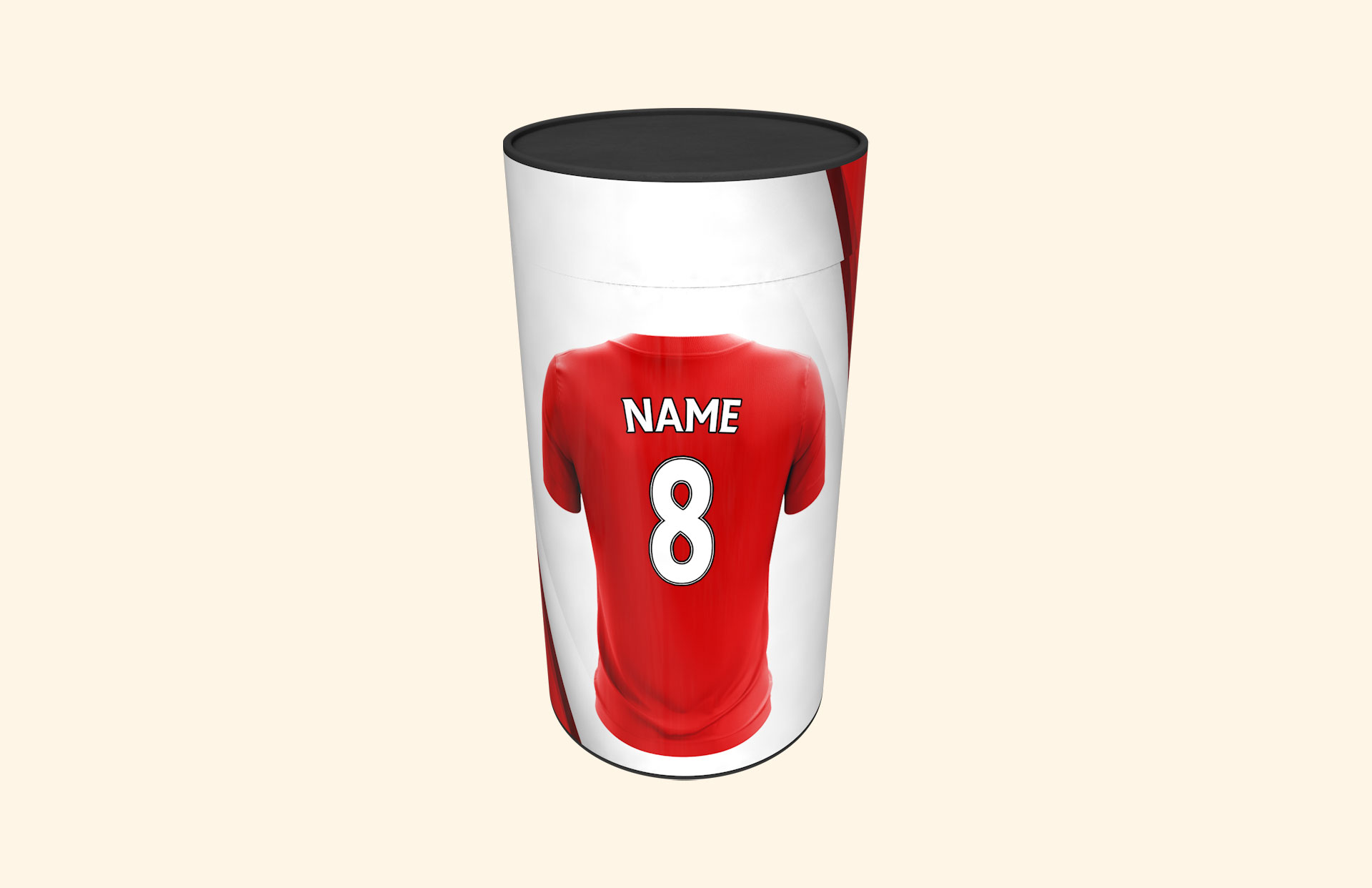 Football Fan in red child scatter tube