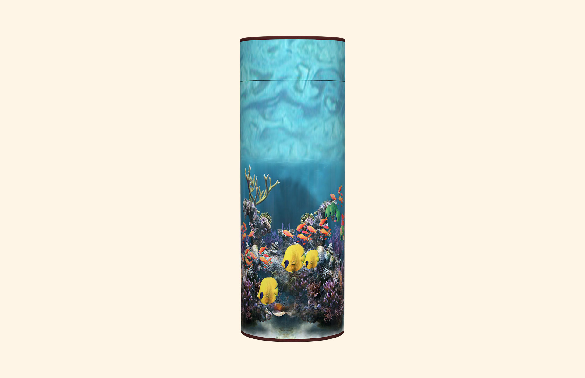 Fish Tank scatter tube front view