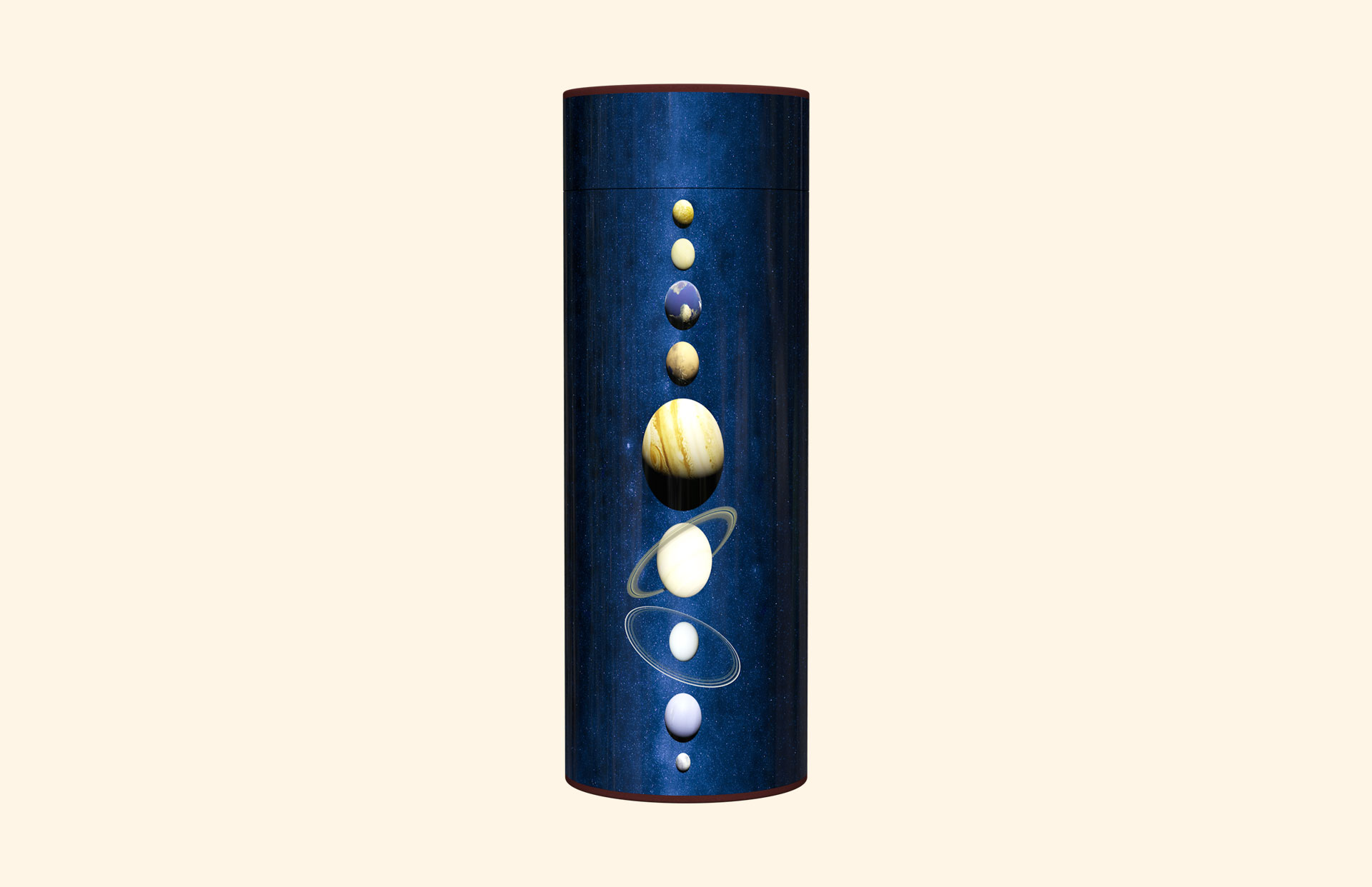 Solar System scatter tube front view